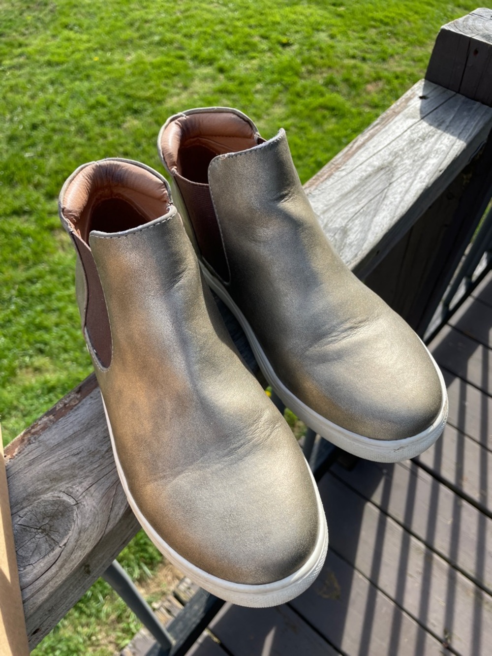 Coconuts by Matisse Metallic Gold Slip-On Chelsea Sneakers